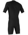 Hyperfreak 2mm Chest Zip Shorty Wetsuit in Black & Black