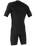 Hyperfreak 2mm Chest Zip Shorty Wetsuit in Black & Black