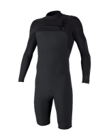 The O'Neill Mens HyperFreak 2mm Chest Zip Spring Wetsuit in Tempered Steel & Graphite