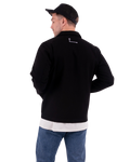 Embroidered Canvas Chore Jacket in Black