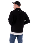 Embroidered Canvas Chore Jacket in Black