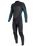 Boys Psycho Tech 5/4mm+ Chest Zip Wetsuit in Black & Cadet Blue