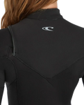 Epic 3/2mm Chest Zip Wetsuit in Black, Black & Black
