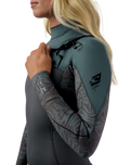 Epic 3/2mm Chest Zip Wetsuit in Tempered Steel, Shaded Island Sky & Shade