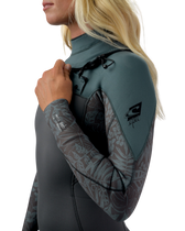 Epic 3/2mm Chest Zip Wetsuit in Tempered Steel, Shaded Island Sky & Shade