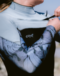 Epic 4/3mm Chest Zip Wetsuit in Black, Stormy Palm & Fadenim
