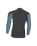 The O'Neill Mens HyperFreak Skins Long Sleeve Rash Vest in Tempered Steel & Blue Fusion
