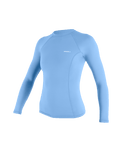 Basic Skins Long Sleeve Rash Vest in Azurine