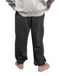 The Salt Water Seeker Mens Embroidered Joggers in Faded Black