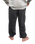 The Salt Water Seeker Mens Embroidered Joggers in Faded Black