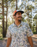 Fixie 5 Panel Cap in Spruce Yellow & Toffee
