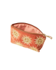 The Elizabeth Scarlett Womens Sun Goddess Velvet Coin Purse in Rust
