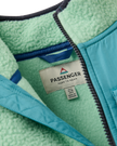 The Passenger Womens Home Sherpa Fleece Jacket in Seafoam