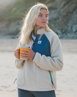 The Passenger Womens Home 2.0 1/2 Zip Fleece Jacket in Oatmeal