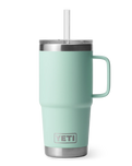 Rambler 25oz Straw Mug in Seafoam