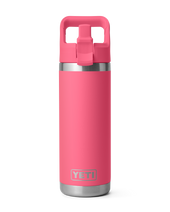Rambler 18oz Straw Bottle in Tropical Pink
