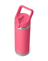 Rambler 18oz Straw Bottle in Tropical Pink