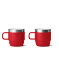 Espresso 6oz Mug (2 pack) in Rescue Red