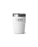 Rambler 8oz Stackable Tumbler with DuraSip™ Ceramic Lining in White