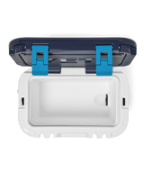 Roadie 15 Cooler in White & Blue