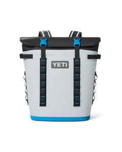Hopper M20 Soft Backpack Cooler in Fog Grey & Blue
