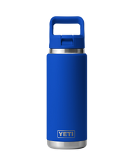 Rambler 26oz Bottle with Straw Cap in Royal Blue