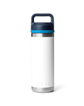 Rambler 18oz Bottle with Chug Cap in White & Blue