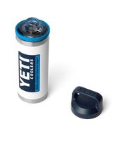 Rambler 18oz Bottle with Chug Cap in White & Blue
