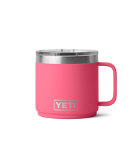 The Yeti Rambler 14oz Stackable Mug with DuraSip™ Ceramic Lining in Tropical Pink