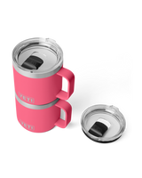 The Yeti Rambler 14oz Stackable Mug with DuraSip™ Ceramic Lining in Tropical Pink