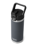 Rambler 18oz Straw Bottle in Charcoal
