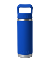 Rambler 18oz Bottle with Straw Cap in Royal Blue