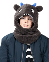 The Barts Boys Boys Feesaa Hood in Dark Grey