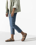 The Birkenstock Womens Mayari Birko-Flor Nubuck Sandals in Stone