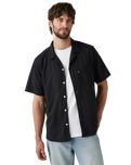 Sunset Camp Shirt in Jet Black