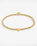 The Joma Jewellery A Little 'Happy Birthday' Bracelet in Gold Plating