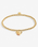 The Joma Jewellery A Litte 'Robins Appear When Loved Ones Are Near' Bracelet in Gold Plating