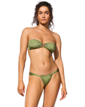 Le Soleil Bandeau Bikini Top in Jungle Roof