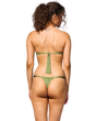 Le Soleil Bandeau Bikini Top in Jungle Roof