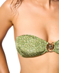 Le Soleil Bandeau Bikini Top in Jungle Roof