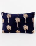 The Elizabeth Scarlet Gold Palm Everyday Pouch in Navy