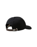 Classic Twill Red Tab Baseball Cap in Stonewashed Black