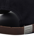 Classic Twill Red Tab Baseball Cap in Stonewashed Black