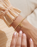 A Little Mother and Daughter Bracelet in Gold