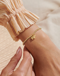 A Little Lucky Elephant Bracelet in Gold