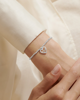 A Little Happy Mother's Day Bracelet in Silver