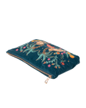 The Elizabeth Scarlett Tropical Jaguar Everyday Pouch in Rich Blue