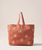 The Elizabeth Scarlett Sun Goddess Canvas Carryall in Rust