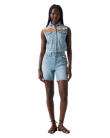 The Levi's® Womens 501® Orginal High Rise Mid-Thigh Walkshorts in Desert Utopia