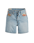 The Levi's® Womens 501® Orginal High Rise Mid-Thigh Walkshorts in Desert Utopia